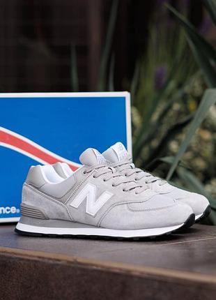 New balance 574 silver white 6