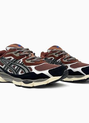 Мужские кроссовки asics gel-nyc brown/black