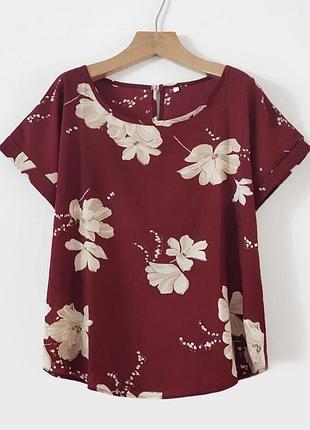 Блуза в цветочному принті shein 3xl