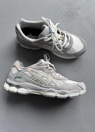 😍 жіночі кросівки asics gel-nyc beige/grey asc-0181