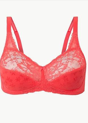 Жаккардовой бюстик без косточек мягкая чашка marks spencer