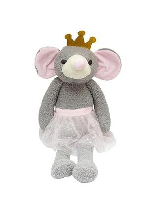Б/в м'яка іграшка мишка-принцеса 28 см сірий toys