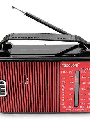 Портативний радіоприймач golon rx-a08 ac від мережі 220в ∙ радіоприймач golon rx-a08 на батарейках