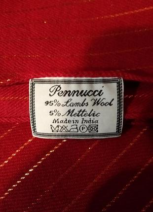 Шерстяной широкий шарф, pennucci