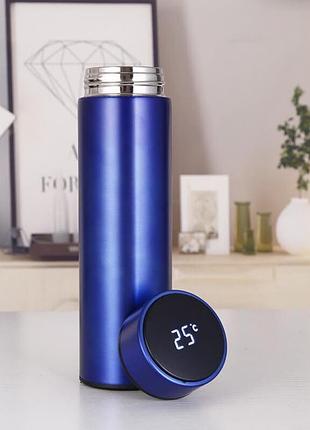 Умный термос для напитков с сенсорным индикатором температуры и ситечком smart cup ∙ термокружка из нержавеющей стали, 500 мл