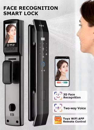 Умный дверной замок lock97 с 3d-распознаванием лица, камерой и wi-fi