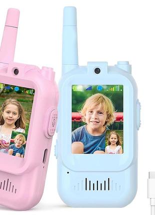 Детская видео-рация walkie talkie для детей ∙ двусторонняя видеосвязь walkie talkie на аккумуляторе