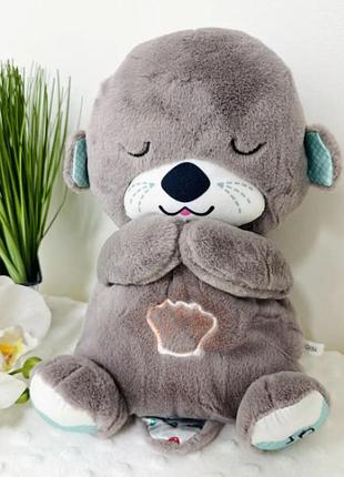 Плюшевая игрушка - ночник выдрочка soothe snuggle otter сказочные сны выдрёнка игрушка для ребенка с музыкой, подсветкой, дыханием