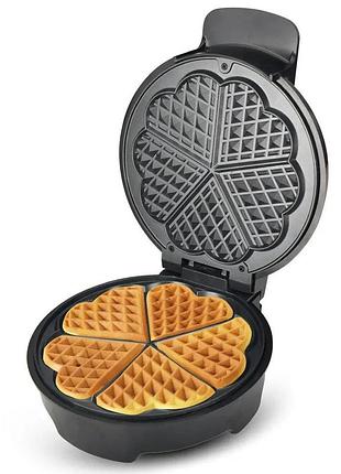 Вафельниця hoffmans hm-3024 1000w • електрична вафельниця з антипригарним покриттям і швидким нагріванням