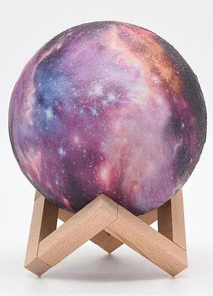 Настільний сенсорний світильник – нічник місяць magic 3d rgb moon light з пультом