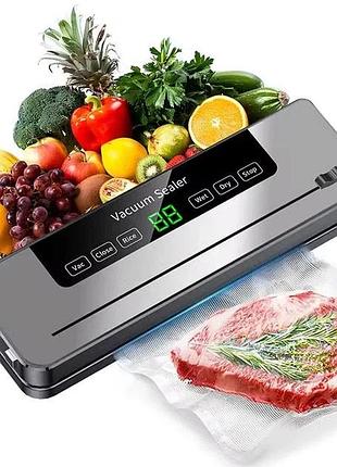 Вакууматор для продуктов домашний кухонный • бытовой вакуумный упаковщик для мяса, рыбы, овощей, заморозки и хранения еды