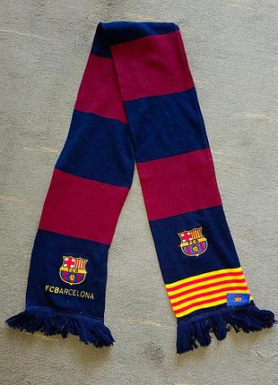 Футбольный шарф в коллекцию fc barcelona