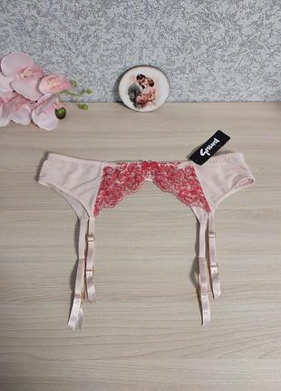 Розовый пояс для чулок gossard.