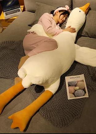 Мягкая игрушка гусь - обнимашка, 130 см