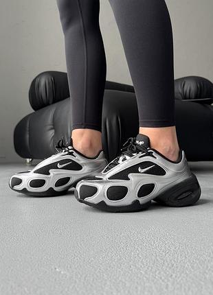 Кросівки жіночі nike air max muse metallic silver/black