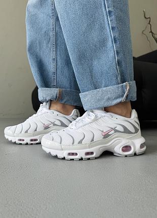 Кросівки жіночі nike air max tn plus white/pink/grey