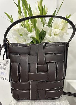 Сумка бочечка zara