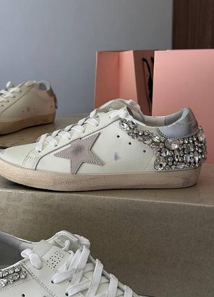 Жіночі кеди з зіркою golden goose deluxe brand ggdb голден гус  шкіра 36–41   в наявності superstar