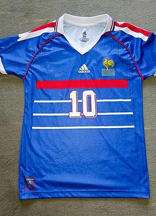 Винтажная ретро футболка france national team, zidane