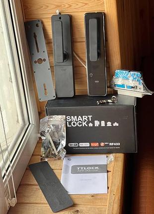 Дверний замок smart tuya сенсором, паролем combination lockand 5323