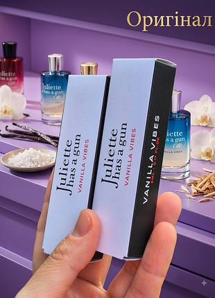 Оригинальный juliette has a gun vanilla vibes парфюмированная вода парфюма духи нише миниатюра пробник тревел соленая ваниль 5 мл