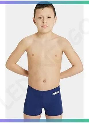 Плавки arena team swim short solid синий белый для детей 128 см спортивные плавки для бассейна sku_004777-750