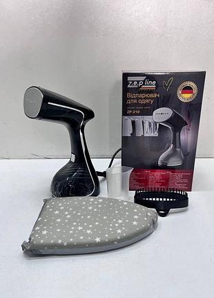 Вертикальный ручной отпариватель для одежды zepline zp-210 с сенсорным управлением в комплекте с перчаткой червоный, серый