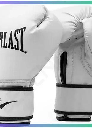 Боксерские перчатки everlast core 2 training glove белые l/xl для тренировок унисекс sku_p00002326