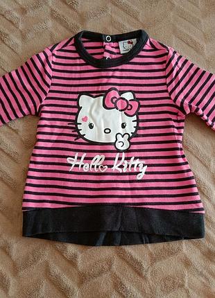 Кофта для девочки фирмы hello kitty, размер 74