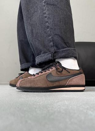 Кросівки жіночі nike cortez brown/black