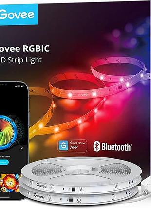 Govee rgbic led лента 20 м (2×10 м) bluetooth smart, управление через приложение govee home, музыкальный режим