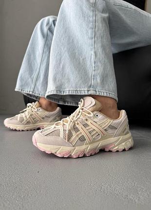 😍 жіночі кросівки asics gel-sonoma 15-50 beige/pink