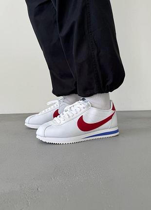 Кросівки жіночі nike cortez basic white/red