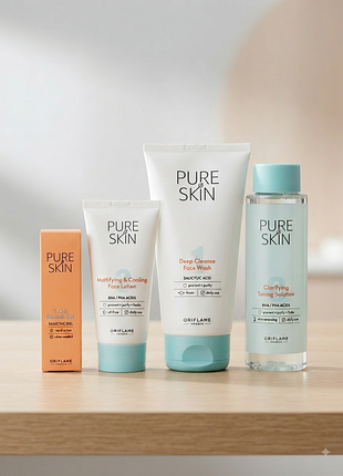 Pure skin oriflame уход за проблемной, жирной и склонной к высыпаниям кожей