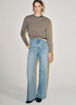 Джинсы zw collection comfort wide leg с высокой посадкой