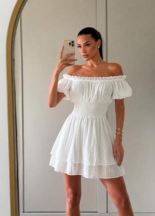 Стильна біла сукня shein