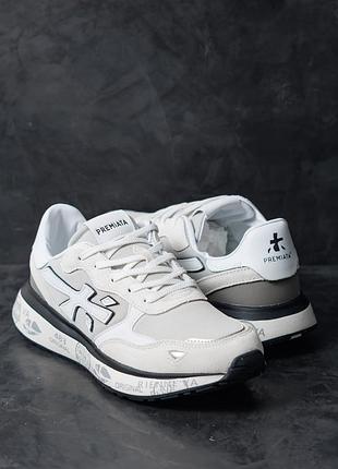 Premiata moerun white grey black 3