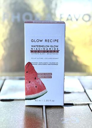 Сироватка для обличчя glow recipe watermelon glow niacinamide hue drops sun glow 40ml