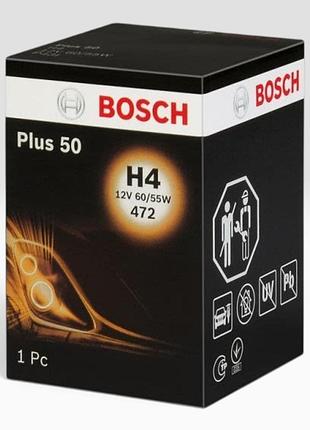 Лампочка h4 bosch plus 60 12v 60/55w p43t 1 шт - (1987302049)