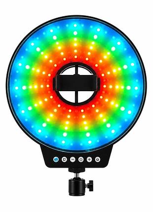 Світлодіодна led лампа mj-261 кільцева rgb 26 см з usb підключенням