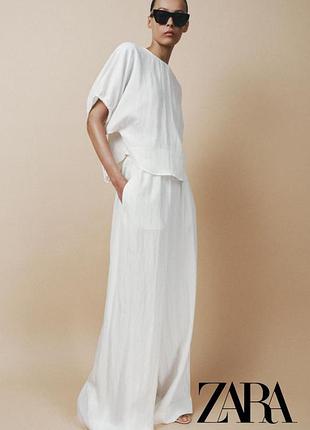 Шикарный летний костюм zara в наличии / белый