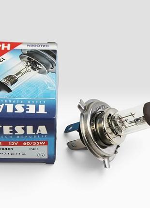 Лампочка h4 tesla 12v 60/55w p43t 1 шт - (b10401)