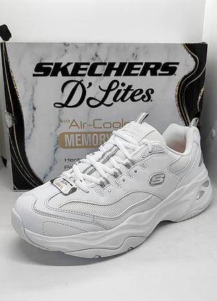 Шкіряні кросівки skechers d'lites goodyear оригінал