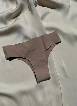 Бежевые бесшовные трусики intimissimi superior cotton