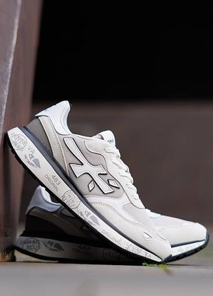 Premiata moerun white grey black
