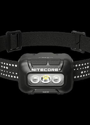 Налобный фонарь nitecore ha13 (2026) rgb с универсальным питанием (3xaaa, 350лм, 80м,usb-c)