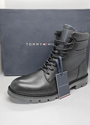 Шкіряні теплі черевики tommy hilfiger оригінал