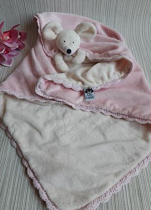 Редкий комфортер-пледик jellycat jelly kitten bredita mouse soother (мышка), 60х70 см