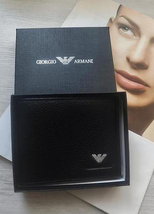 Чоловічий шкіряний гаманець armani