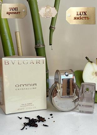 Женская туалетная вода bvlgari omnia crystalline (булгари омния кристалин) 65 мл шлейфовый аромат (свежие водяные цветочные)